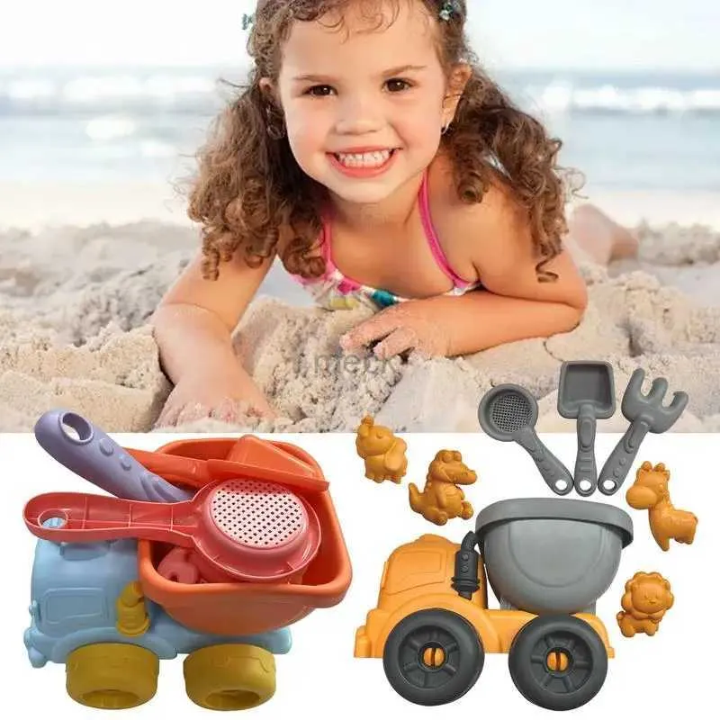 Jeu de sable eau amusant voyage plage jouets enfant en bas âge seau plage outils ensemble seau de sable et pelles ensemble enfant été pelles jouets Kit seau de sable moule jouet 240321