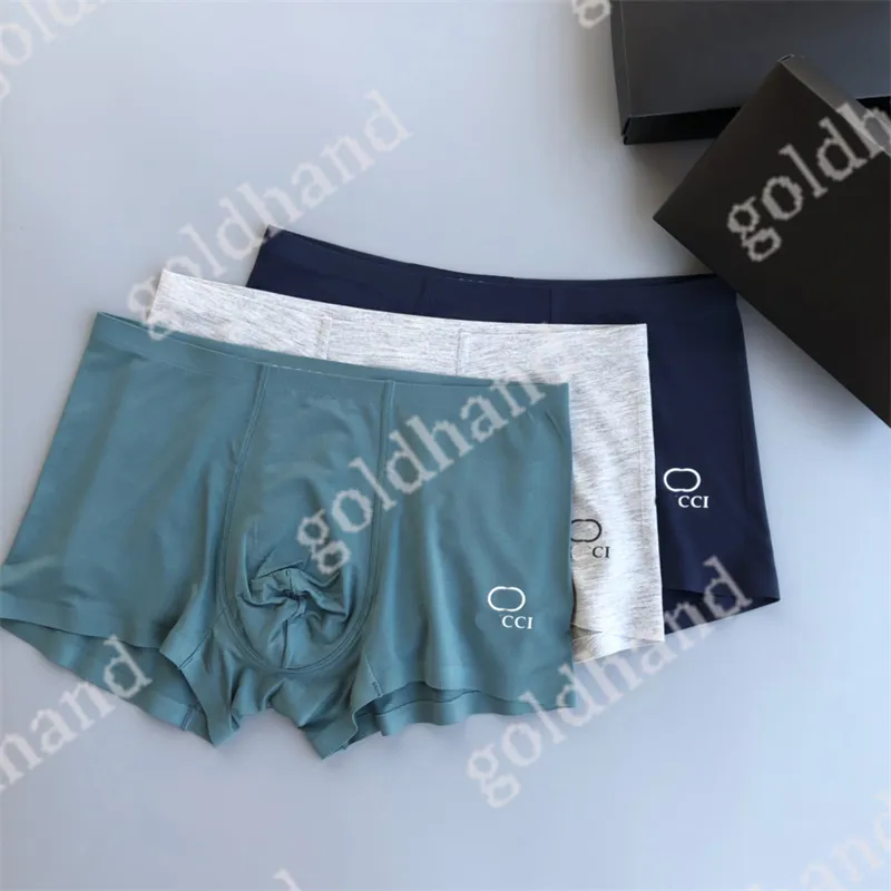 Luxury Mens Briefs Summer Sport Boxers Högkvalitativa bomullsunderbyxor Sexiga manliga underkläder