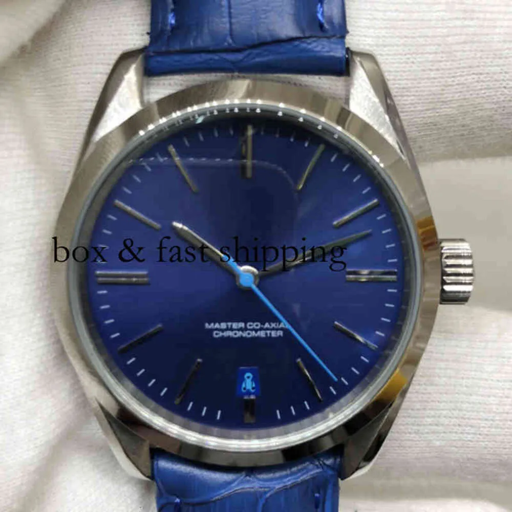 Montres poignet de luxe créateur de mode automatique mécanique trois aiguilles bleu Ding entièrement automatique Gs036 hommes montredelu