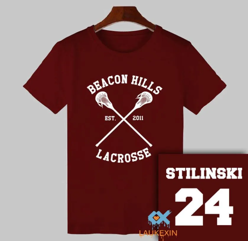 2017 Verano Adolescente Lobo Camiseta Stiles Stilinski 24 Camiseta BEACON HILLS LAE Tops Camisetas TeenWolf Camiseta Divertida Mujeres Hombres Y2009303926441