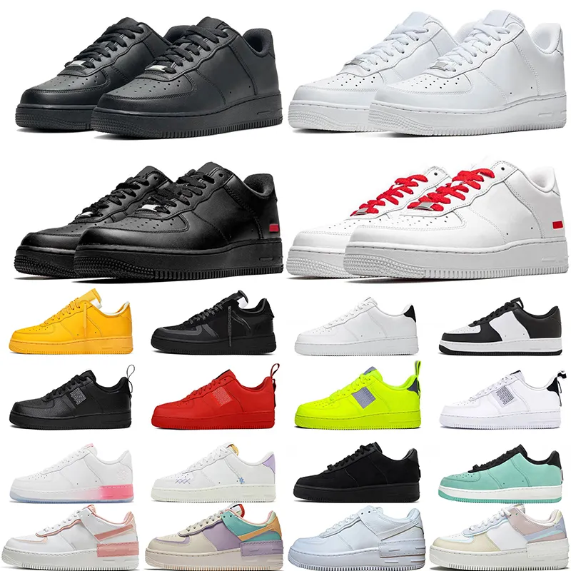 designer casual schoenen air 1s one shadow heren dames hardlopen 1 Triple Wit Zwart Pale Ivoor PASTEL Gecertificeerd Lover Boy Blackout Panda buitensporten sneaker trainer