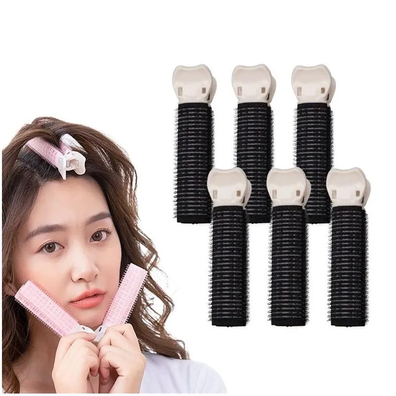 Hair Rollers Volumizing Root Clips Instant Bang Natural Fluffy Heatless Diy Curler For Long And Short Drop Delivery Products Care Styl Otbiw