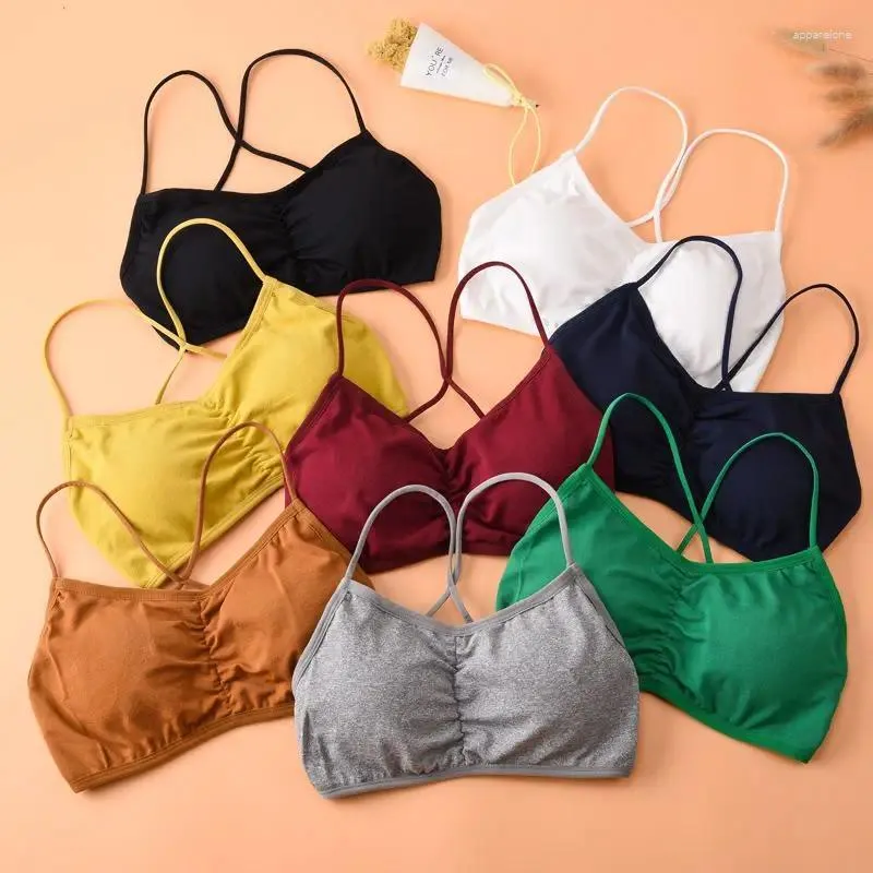 Bustiers & Corsets Fashion Seamless Women Bras Cross Beauty Back Wrapped Chest Girl Underwear Sexy Lingeries Tube Top