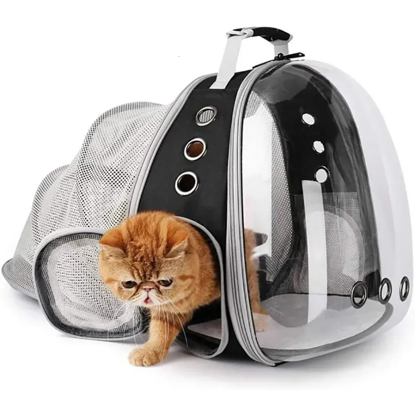 Uitbreidbare kattenrugzak Grote transparante reisrugzak voor huisdieren Bubble Space Capsule Hoge kwaliteit reistas voor huisdieren 240312