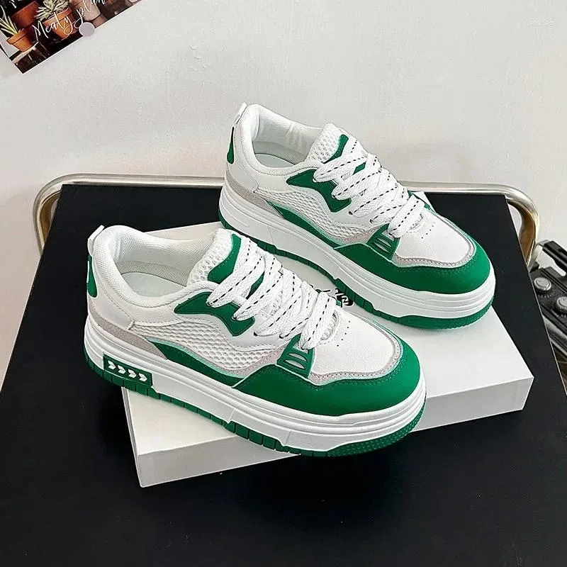 أحذية غير رسمية سيدات أحذية كرة السلة لكرة السلة 2024 في مصمم المدربين الرياضيين Comfort Flat Platform Runnis Tenis de Mujer