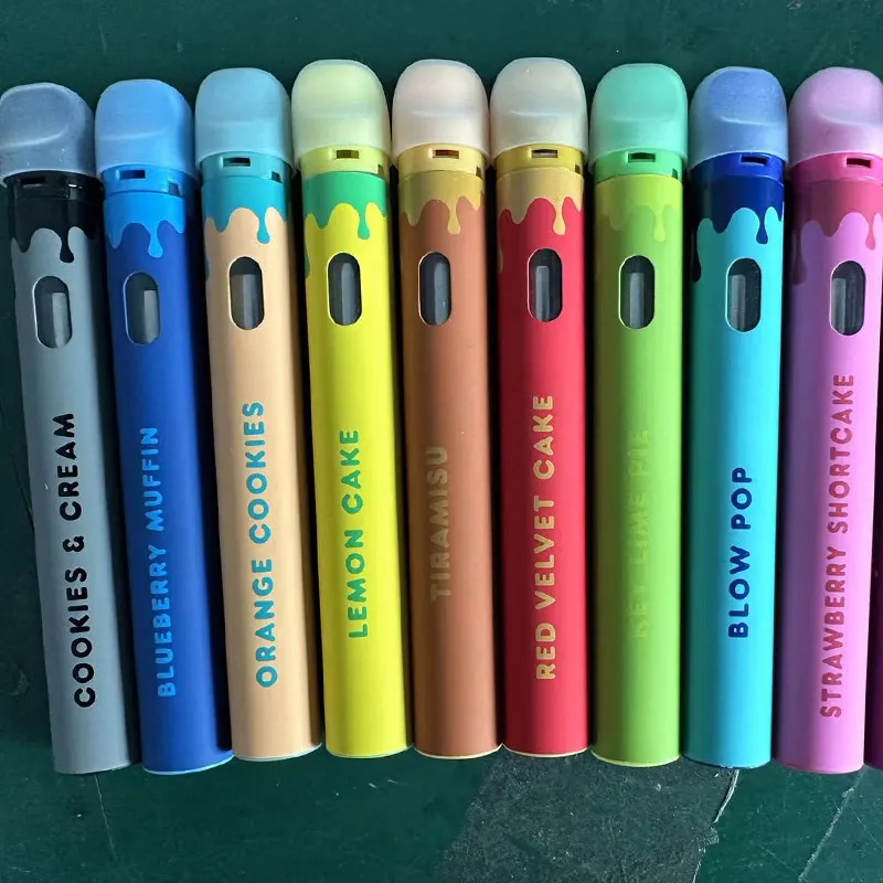 Packwoods Disposable Vaporizer Pen Pods Device 350mAh Rechargeable Battery Empty Tank 1.0ml Oil Cartridges Vaporizer with Packaging Box 10 Strains