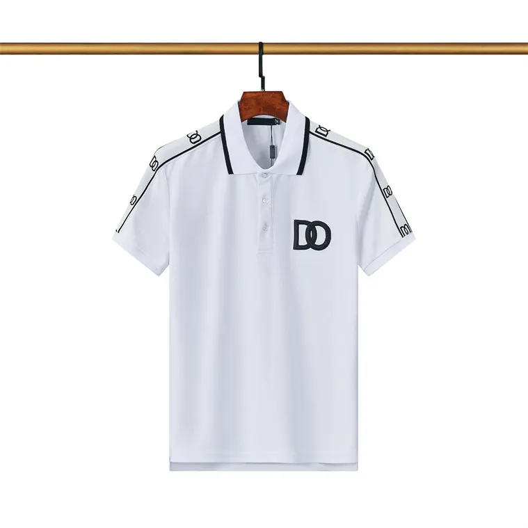 Polo d'été décontracté pour hommes, t-shirt de styliste avec lettres imprimées, à la mode, # A2