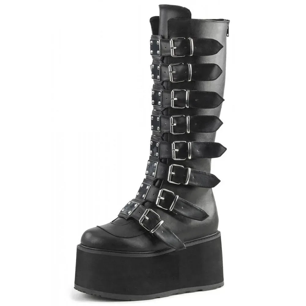 BOOTS BONJOMARISA PLUS TAMANHO 50 Brand Luxury Design Plata