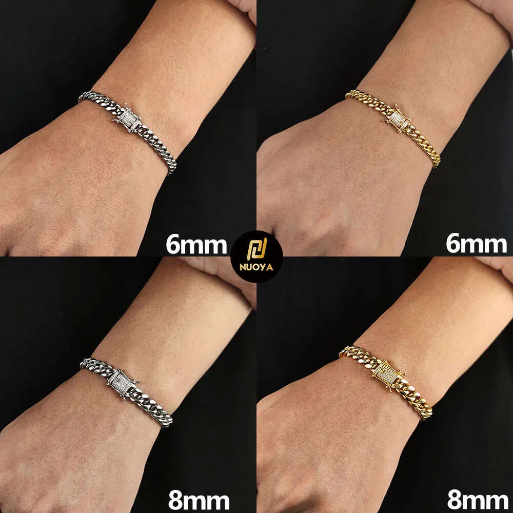 DHgate.com:16mm Hip Hop Cuban Link Chain Bracelet for Men