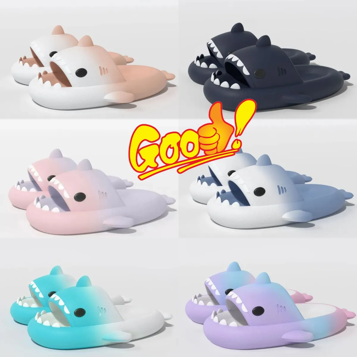 2024 Nieuwe Designer Sandaal Zomer Shark Slippers Shark Slides Dikke Zolen Schoenen Sandalen Indoor Slippers Gai 36-45