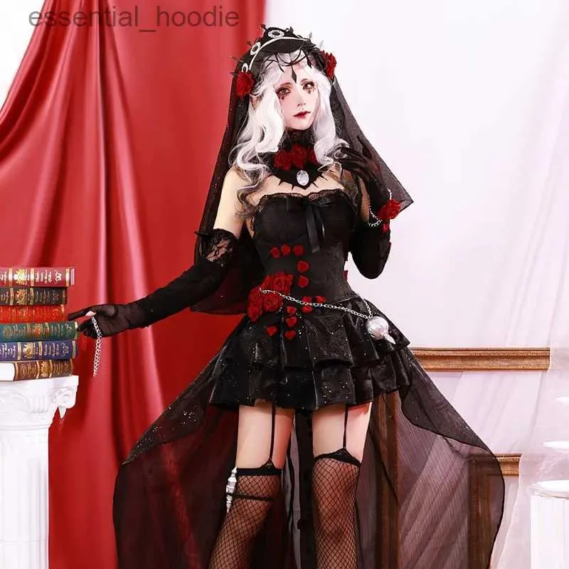 Cosplay Anime Costumes identité V psychologue jeu de rôle pour mariée gothique robe de mariée vampire Halloween carnaval jeu de rôle fête Lolita femmesC24321
