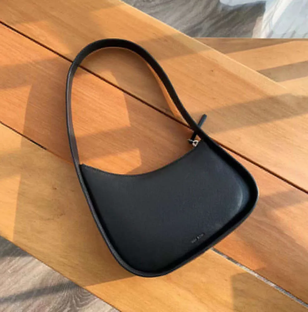 Męskie luksurys Row pół księżyca Women Designer Tote Tote Sprzęgło hobo crossbody pochette kamera torebka oryginalna skórzana torebki