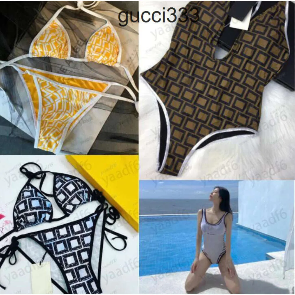 kläder fendy ff sommarstrand designer kvinnor badkläder baddräkt highend lyxbrev design sexiga kvinnors onepiece baddräkt separat bikini vatten multipl 03ju