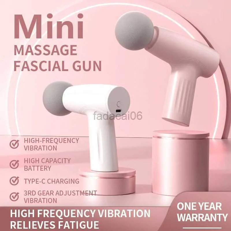 Massage Gun Muskel Mini Massage Pistol Deep Tissue Handhållen Massage Gun Therapy Gun Fascia Gun Massagegun Massagers Handhållen djup vävnad 240321