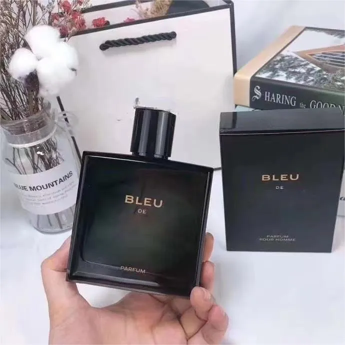 Best selling designer original men's perfume glass bottle spray wood fudge perfume blue men's perfume edp 100ml