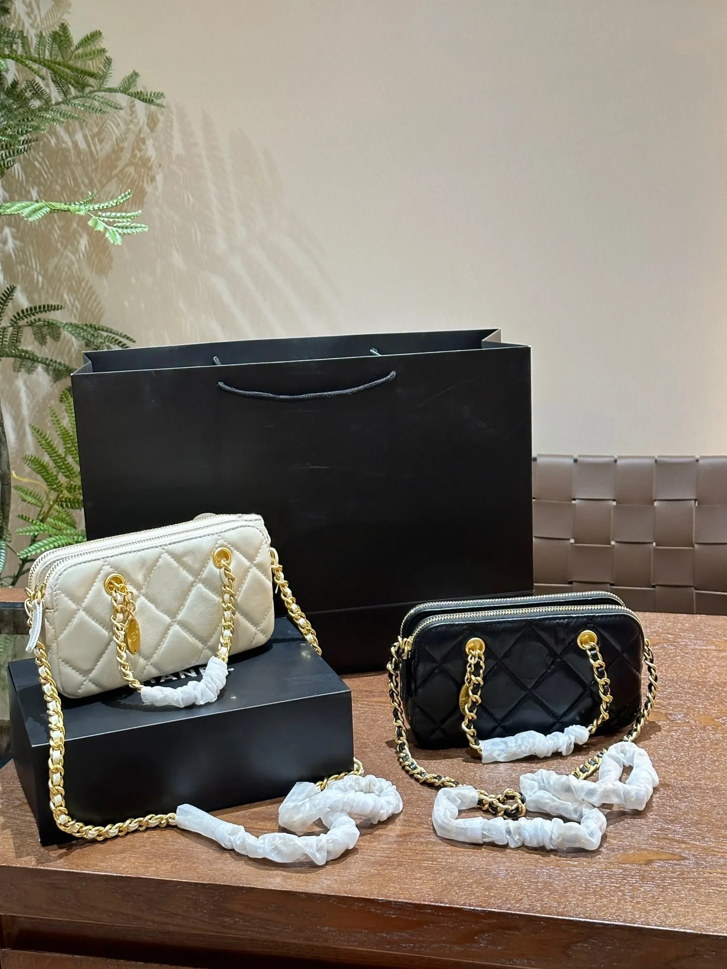 Designer Bags Luxury Shoulder Chain Bag Clutch Flap Totes Bags C Wallet Check Velour Thread Purse Double Letters Solid Hasp Waist Square Stripes Women bag