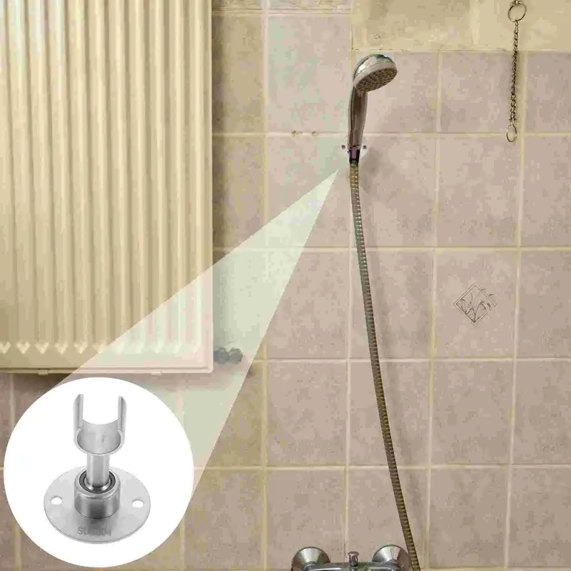 Accesorio de baño Set de ducha Soporte de la cabeza del baño del baño soportador de mano Montaje de pared ajustable sin accesorios de perforación