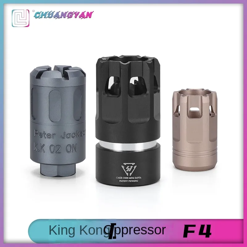 Oppressor SI Decoration Compensation All Metal Quick Release Silencer Reverse Teeth 14mm Thread Precision Strike Sima Sijun