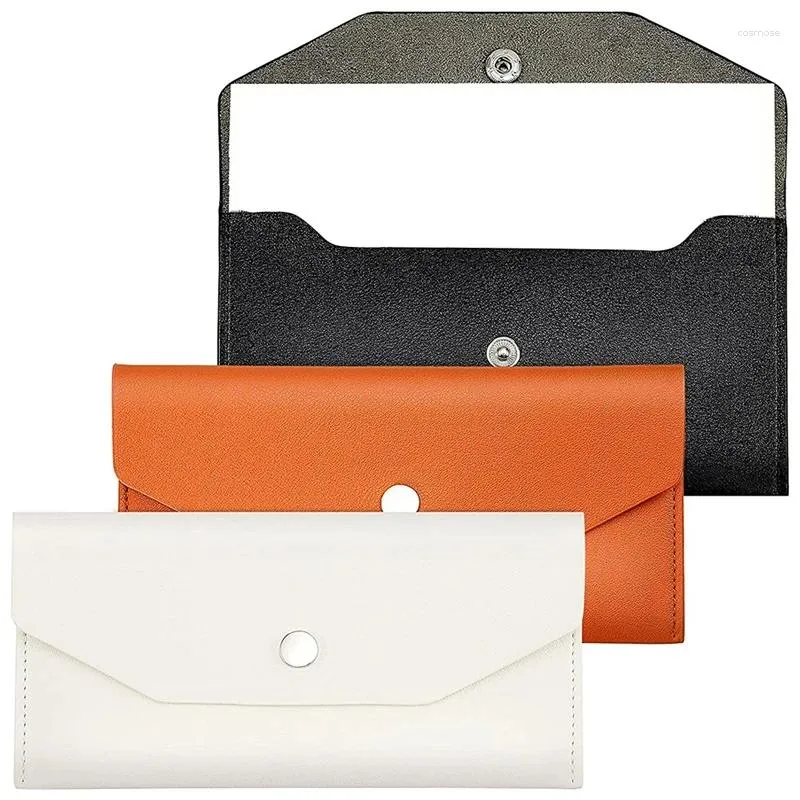 Enveloppes cadeaux en cuir PU Enveloppes d'argent Portefeuille Enveloppe budgétaire réutilisable Gestion du système étanche