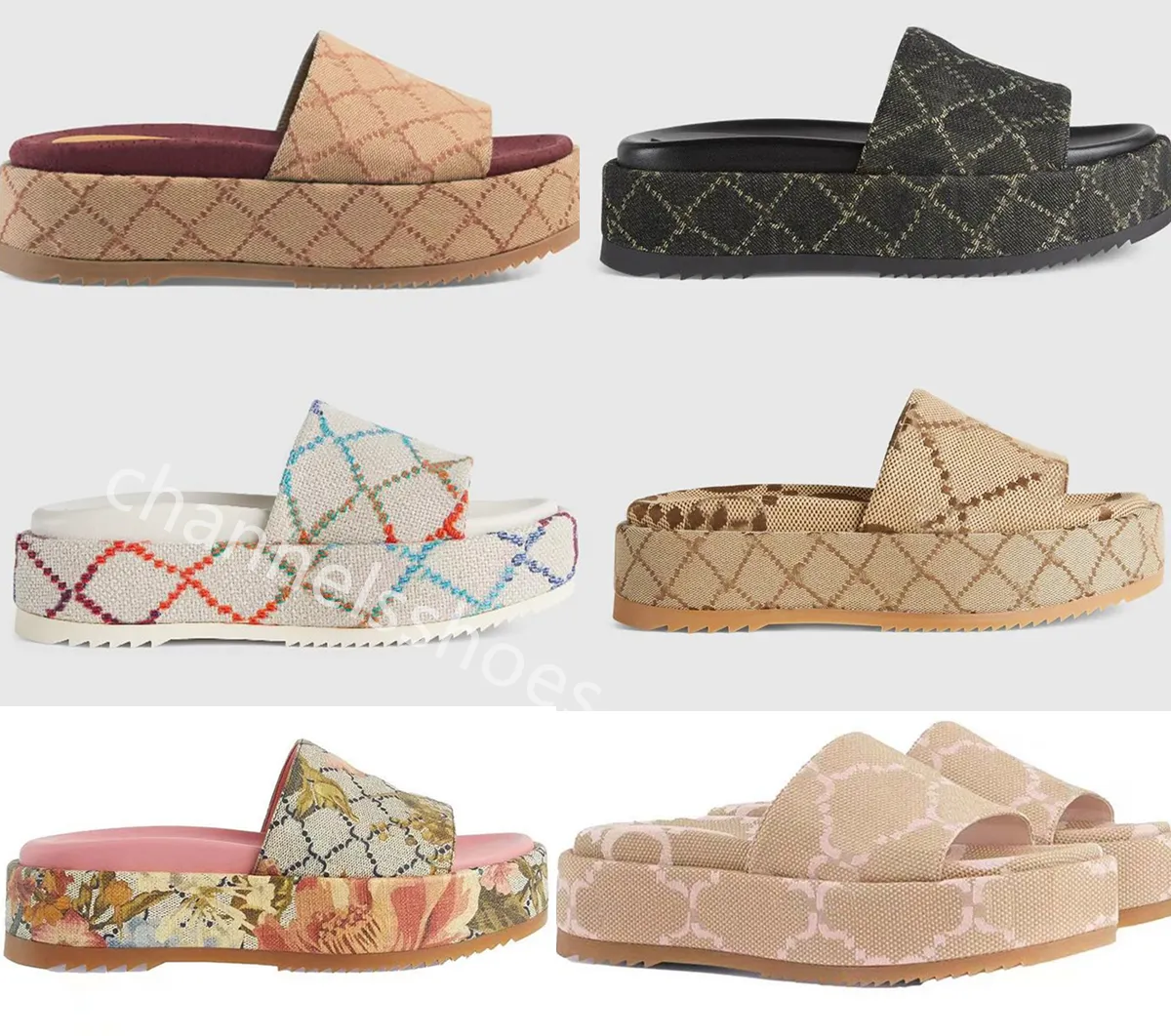 Sommer-Strand-Slipper, Designer-Sandalen, Damen-Slipper, Herrenschuhe, Hausschuhe, Luxus-Schuhe, Sandalen, berühmte Designer-Damen, flach, dicker Boden, Stickerei, bedrucktes Chaussure