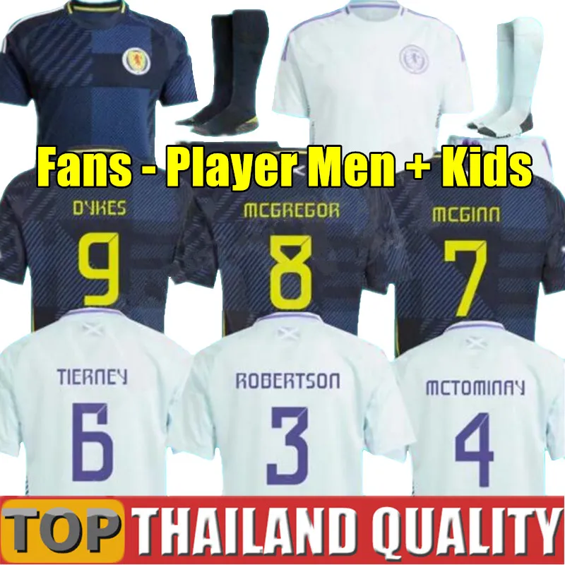 2024 2025 Scotland Euro Home Away Soccer Jerseys Special McGinn Tierney Mctominay Football Shirt 24 25 Christie McGregor Kids Kit Robertson 150th Anniversary