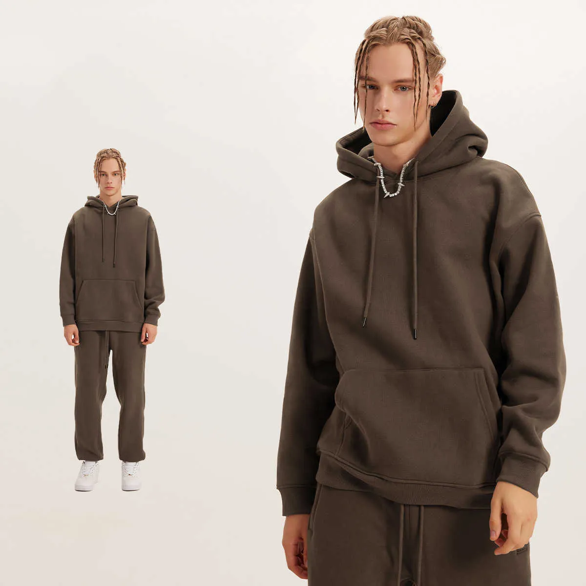 Cropped Oversized Sweatsuit Mens Quick-dry Custom Sweatsuits with Women