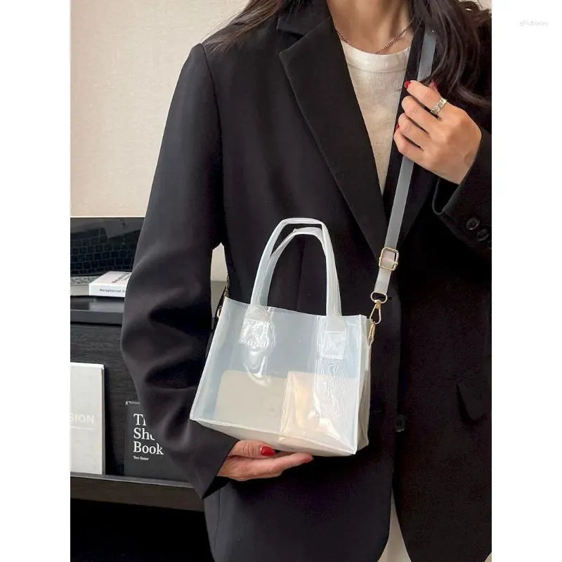 Waist Bags Foufurieux Transparent Jelly Bag Women s Fashion Handbags Candy Color Clear Shoulder Female Beach Crossbody Tote Bolsa