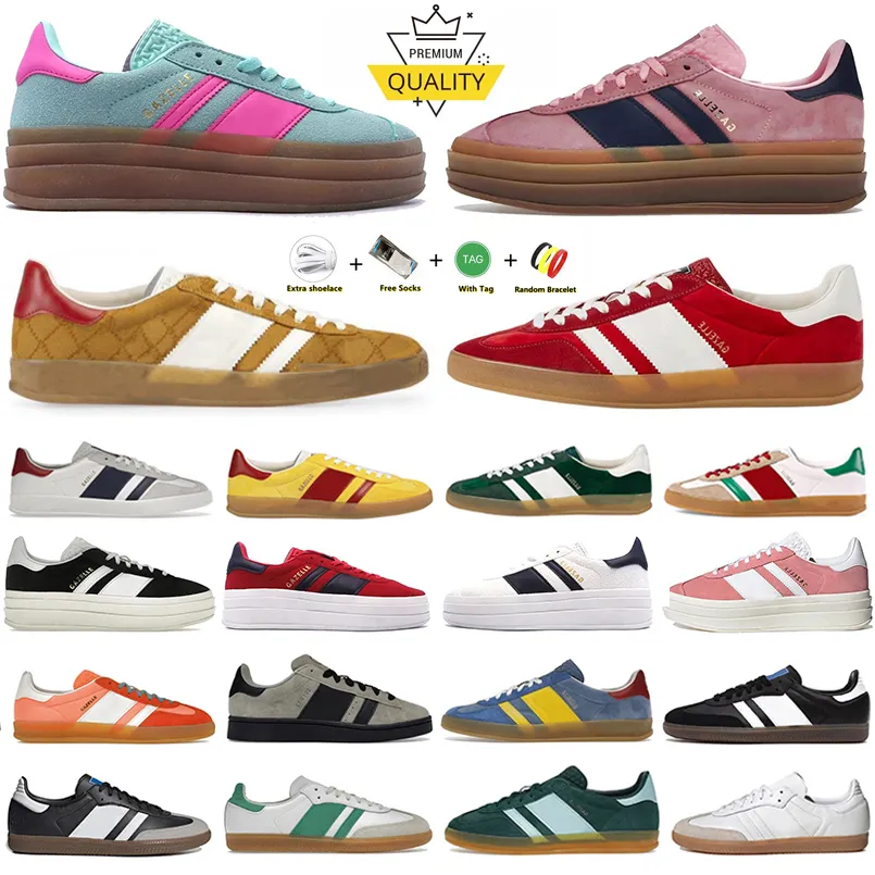 Designer campus 00s casual skor plattform sneakers djärva rosa glöd puls mint rosa kärna svart vit solen super pop rosa män kvinnor sporttränare 36-45