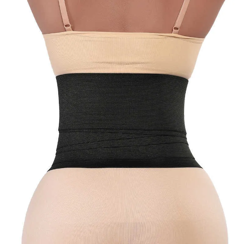 lady Waist Tummy Shaper Elastic wrapped waistband for shaping and abdominal tightening exercise training fitness women's long