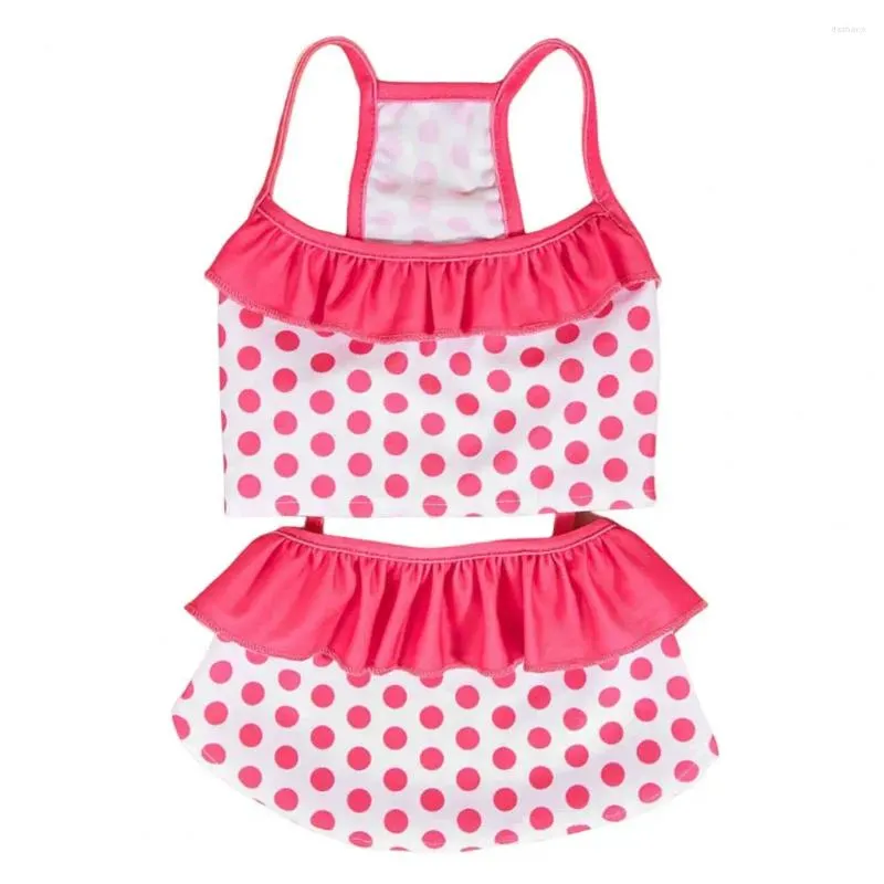 Hundkläder baddräkt färgglad polka dot pet set för små hundar bekväma strandkläder tank top bikini klänning katter söta