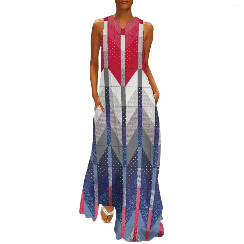 Casual Dresses Suitable Maxi Dress For Women Spring Summer Loose Elegant Long Sleeveless Split Beach Floral