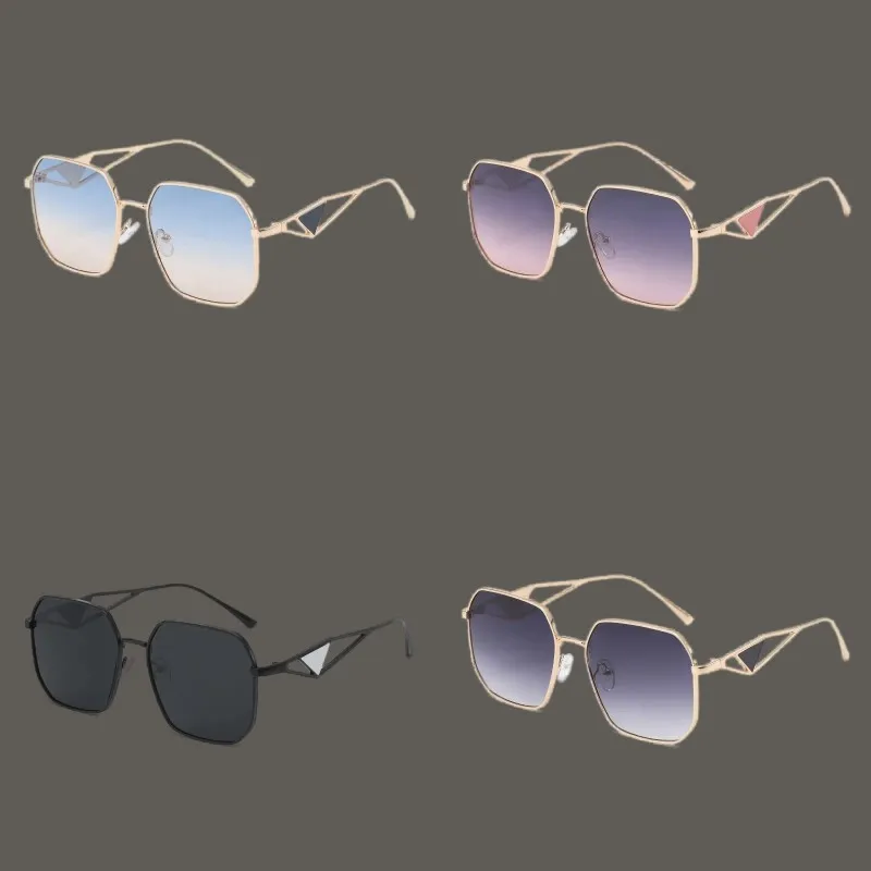 Vintage kvinnors solglasögon designer populära valfria triangulära signaturglasögon för kvinnor UV -skydd solglasögon kvinna mode prydnad GA0106 B4