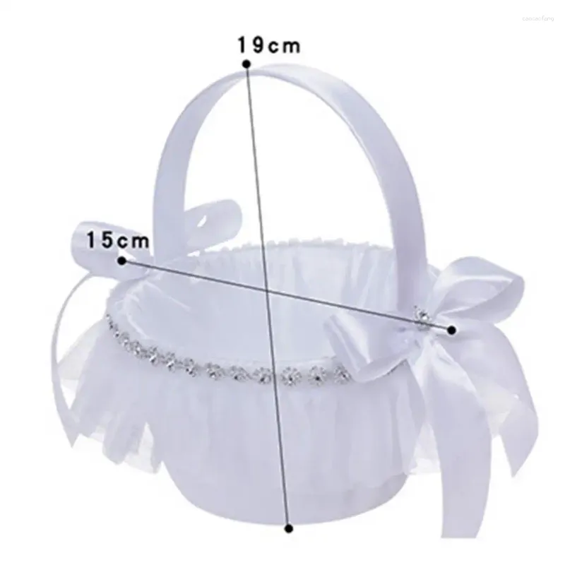 Party Decoration Innovative Hand Flower Basket Strong Load-bearing Romantic Wedding Bridesmaid Decorative