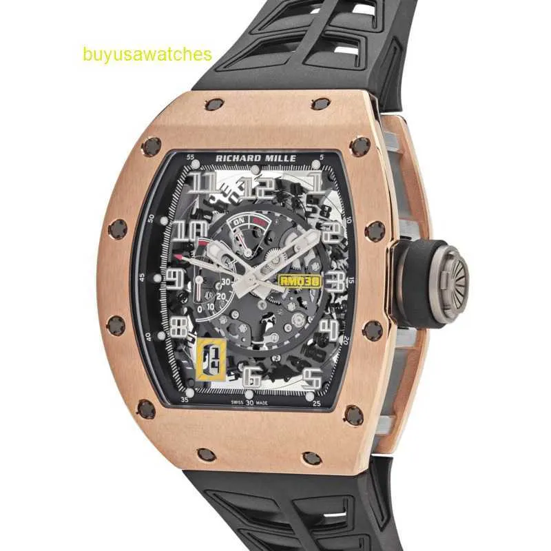 Bellissimo orologio da polso RM Collezione di orologi da polso RM030 Orologio da uomo in oro rosa RM030