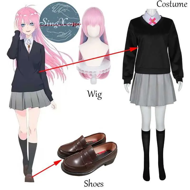 Cosplay Anime Costumes Shikimori är inte bara en söt Shikimori Miyako Rollspelande spel Lets Go Girl JK Uniform Costume CustomizationC24321