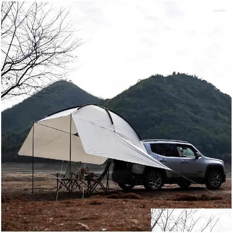 Tendas e abrigos tenda camper cauda cam pára-sol carro à prova d 'água galpão entrega esportes ao ar livre acampamento caminhadas otl36