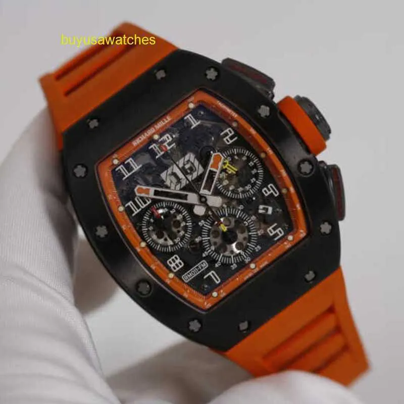 Rm relógio de corrida relógio esportivo RM011-FM masculino titânio metal data display cronometragem armazenamento dinâmico automático rm011
