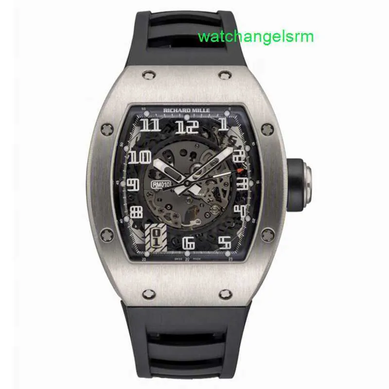 RM Watch Movement Watch Belle montre RM010 Série pour hommes RM010 Alliage de titane Mode pour hommes Loisirs Sports S Montres-bracelets mécaniques manuelles