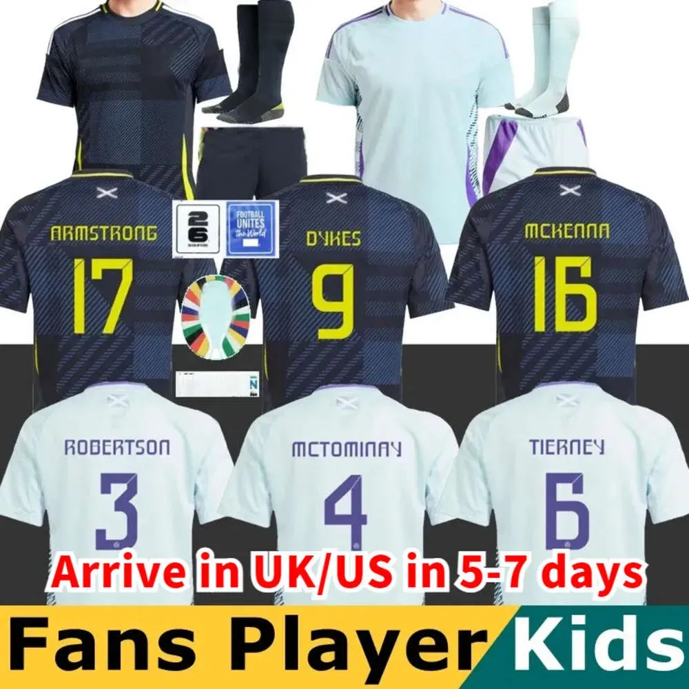 Fotbollskjorta 24 25 Soccer Jersey 2024 National Team Kids Kit Home Away White 150 års jubileum Special Robertson Dykes