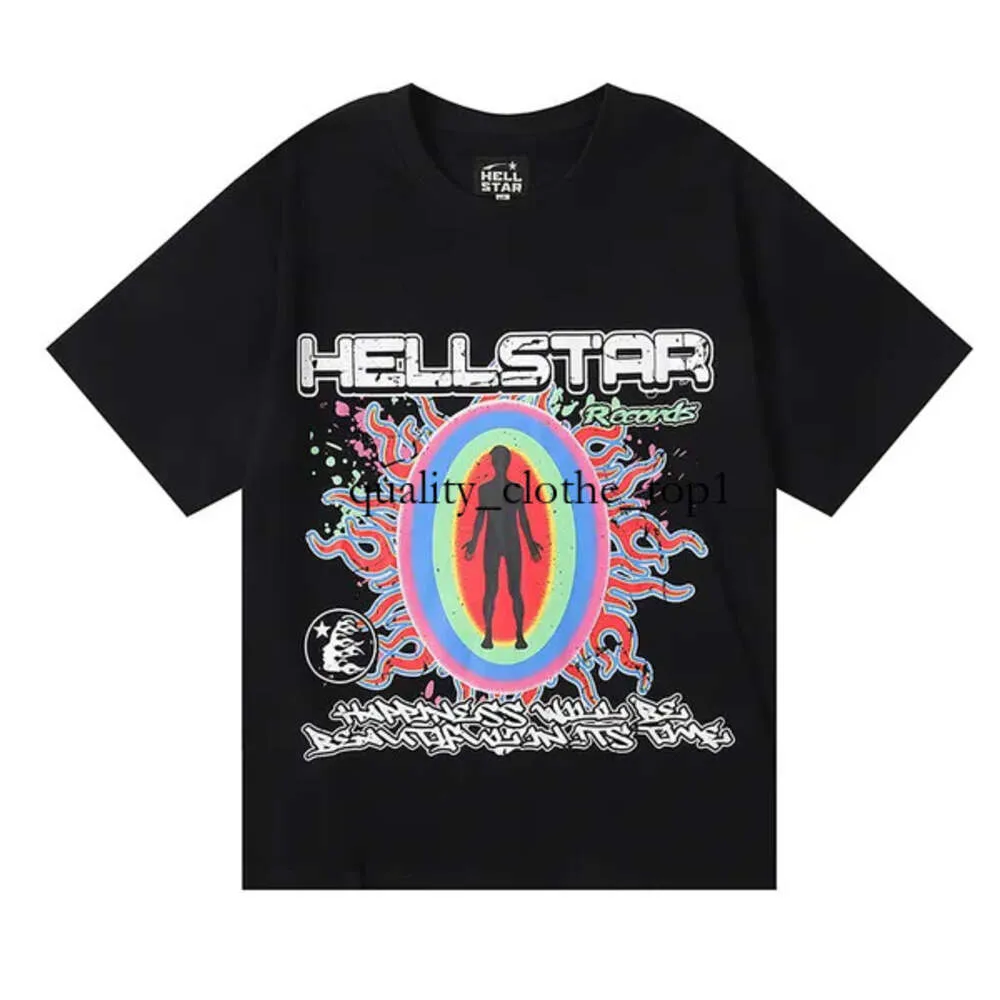 Summer New Fashion Hellstar Mens Woman T Shirt Graphic Tee Clothing All-Match Clothes Hipster Washed Fabric Street Graffiti Letter Foil Print Vintage T Shople 650