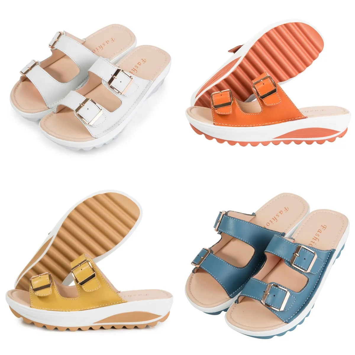 Positive double-breasted casual women's sandals wear casual shoes outside the home Sandals Slipper GAI Size EUR 35-42