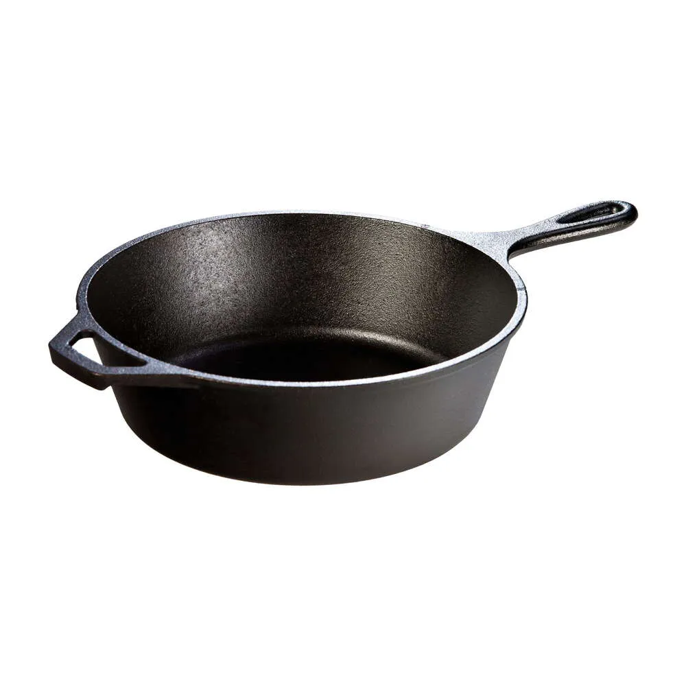 Lodge Cast Iron 10.25 " / 3.2 Quart kryddad djup stekpanna