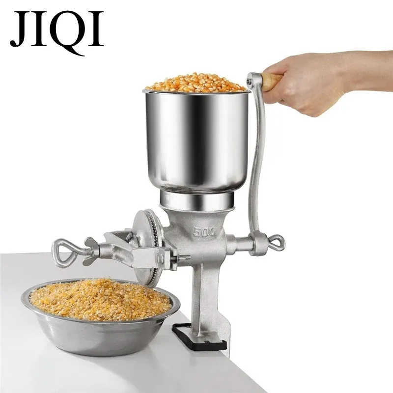 Grinders JIQI Grain Grinder Malt Crusher Craft Beer Factory Price High Quality Crusher Wholesale Nut Crusher Brewing Tool Maize Crusher