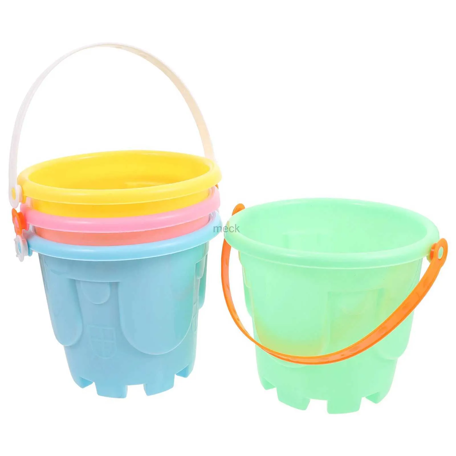 Sand Play Water Fun Toys Beach Kids Sand Toy Bucket PlaySets Set hinkar Sandbox Childern Castle Pail Children Stor vatten Summer Bulk Plastic 240321