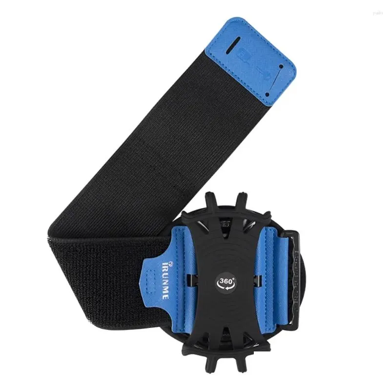 Sacs de plein air 360 ​​degrés Rotation Brassard Poignet Poignet Portable Bracelet Téléphone Sac réglable Amovible pour Courir Cyclisme Drop Livrer Otqxs