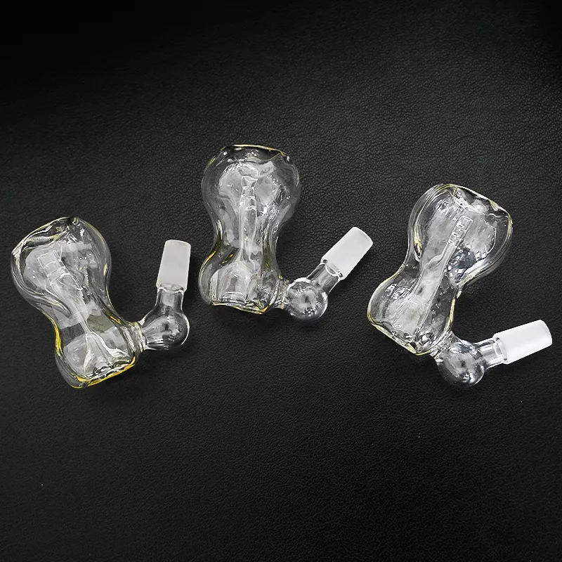 Burner Pipes 14mm 18mm Male and Female Clear Skull Glass Pipe Mini Pipe Oil Burner Pyrex Clear Glass Smoking Pipes SW101