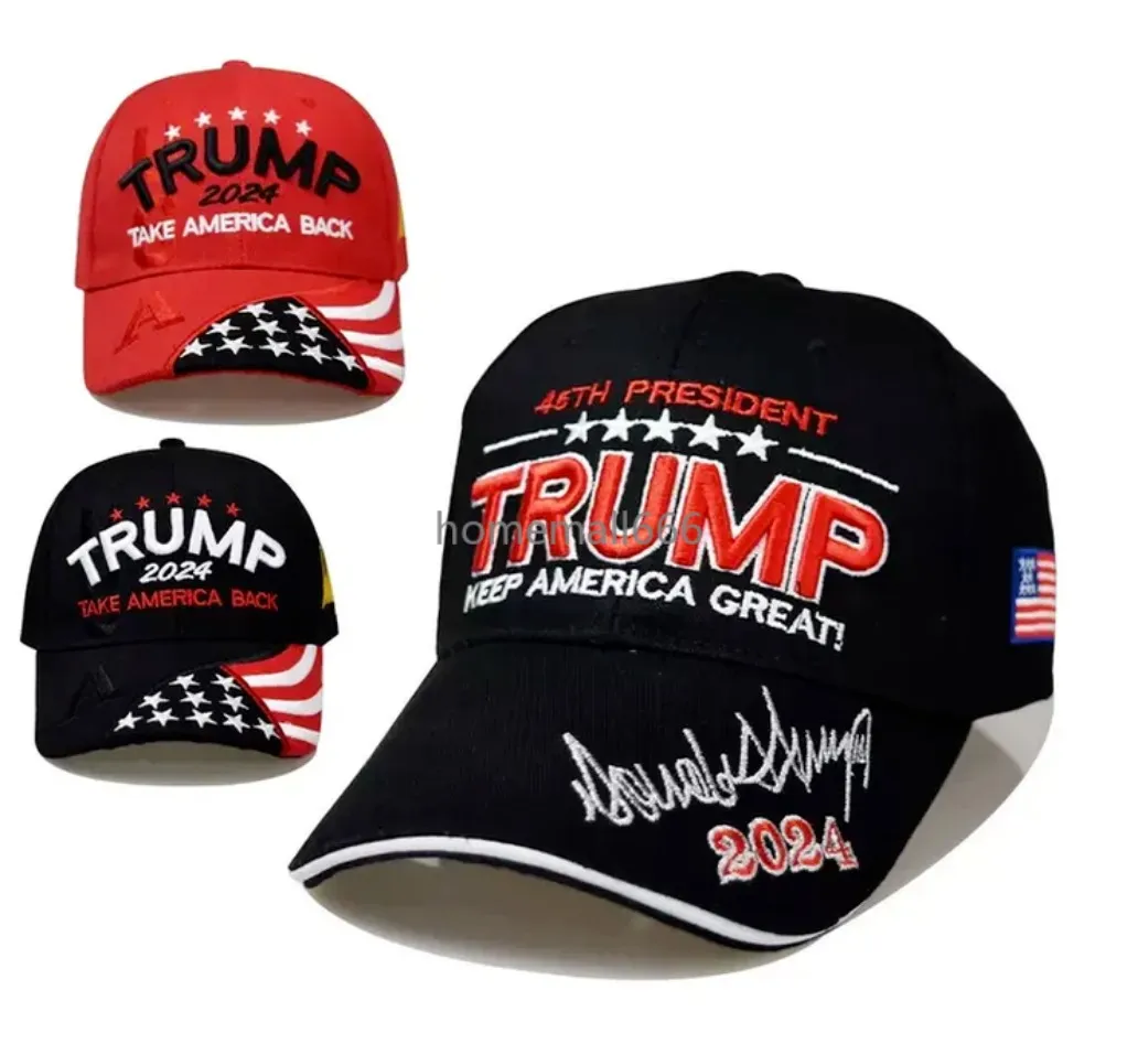 2024 Trump Hat American Prezydenckie czapki baseballowe Baseball Caps Regulowane prędkość Odbijanie Bawełny Sport Hats CPA4244 0316