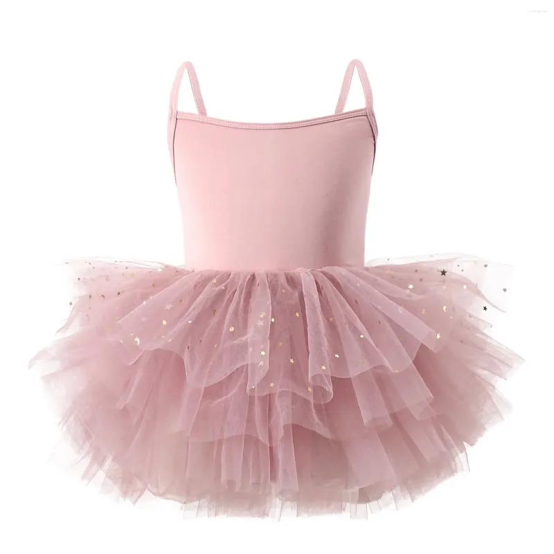 Vestidos da menina vestido de verão para criança rosa preto amarelo branco cinza estilingue sem mangas gola redonda tutu ballet dança desempenho