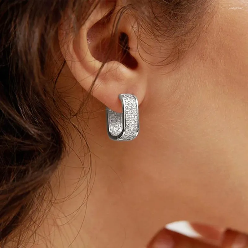 Boucles d'oreilles de haute qualité strass plein diamant bijoux Brincos Orecchini boucle d'oreille pour les femmes 18k or personnalité sauvage