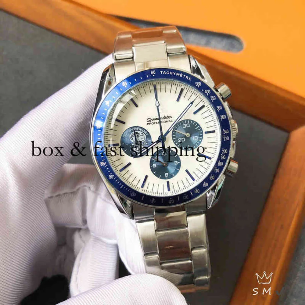 크로노 그래프 Superclone Watch G Watches Wristwatch 럭셔리 패션 디자이너 A O M E 유럽 스틸 밴드 Six Pin Trend Simple Watch Montredelu